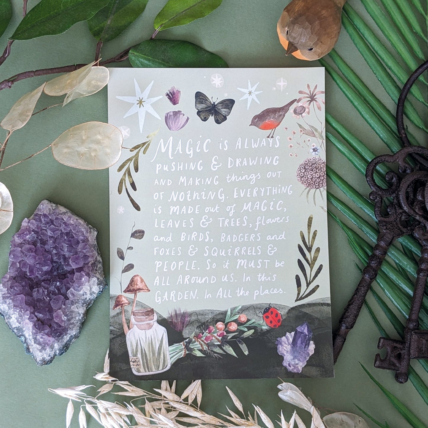 SALE Secret Garden Quote A5 Art Print