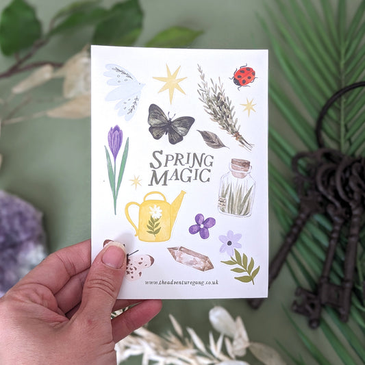 Spring Magic A6 Sticker Sheet