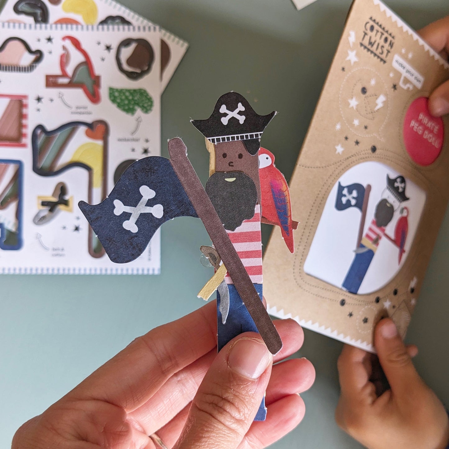 SALE Pirate Peg Doll Kit by Cotton Twist