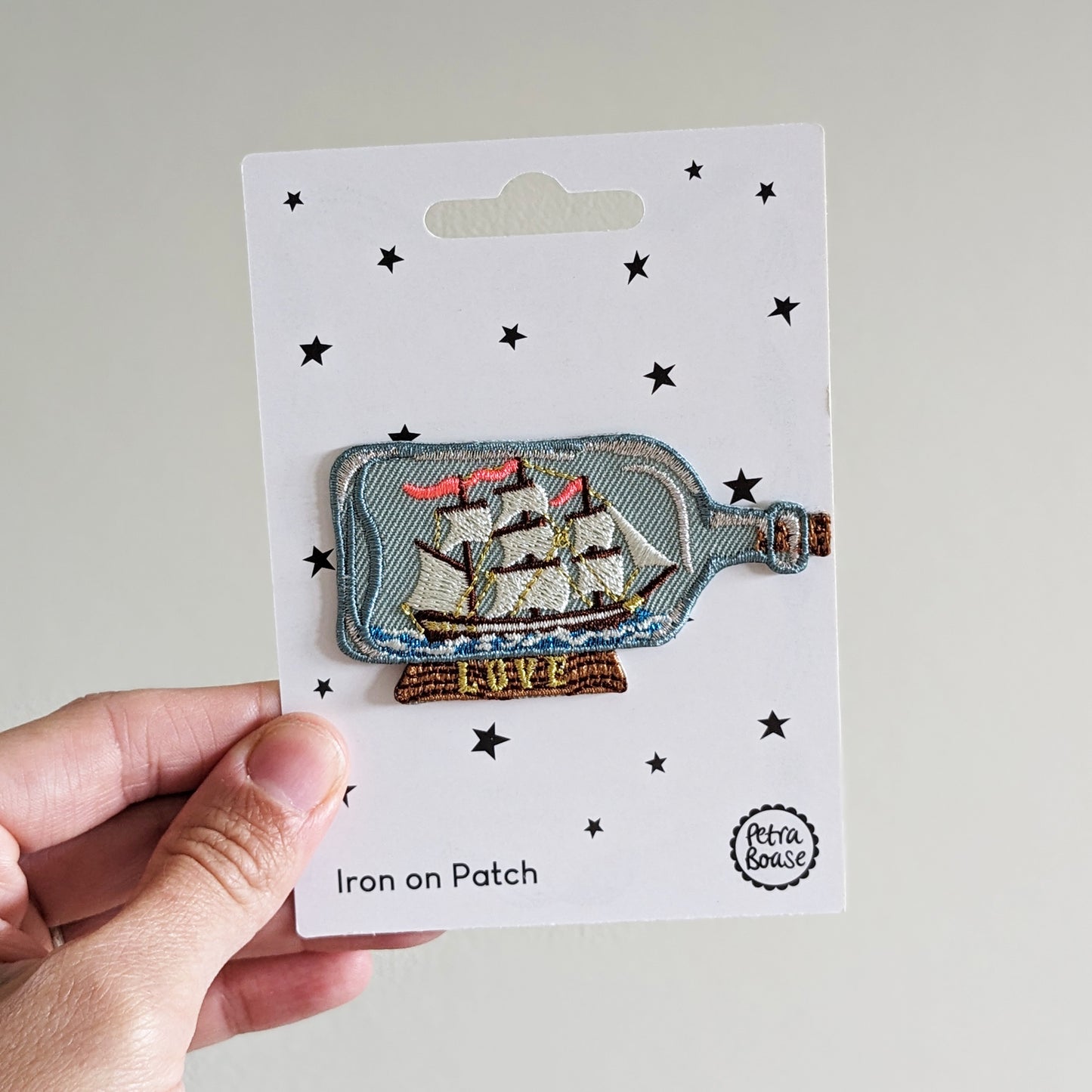 SALE Ship In a Bottle Patch by Petra Boase