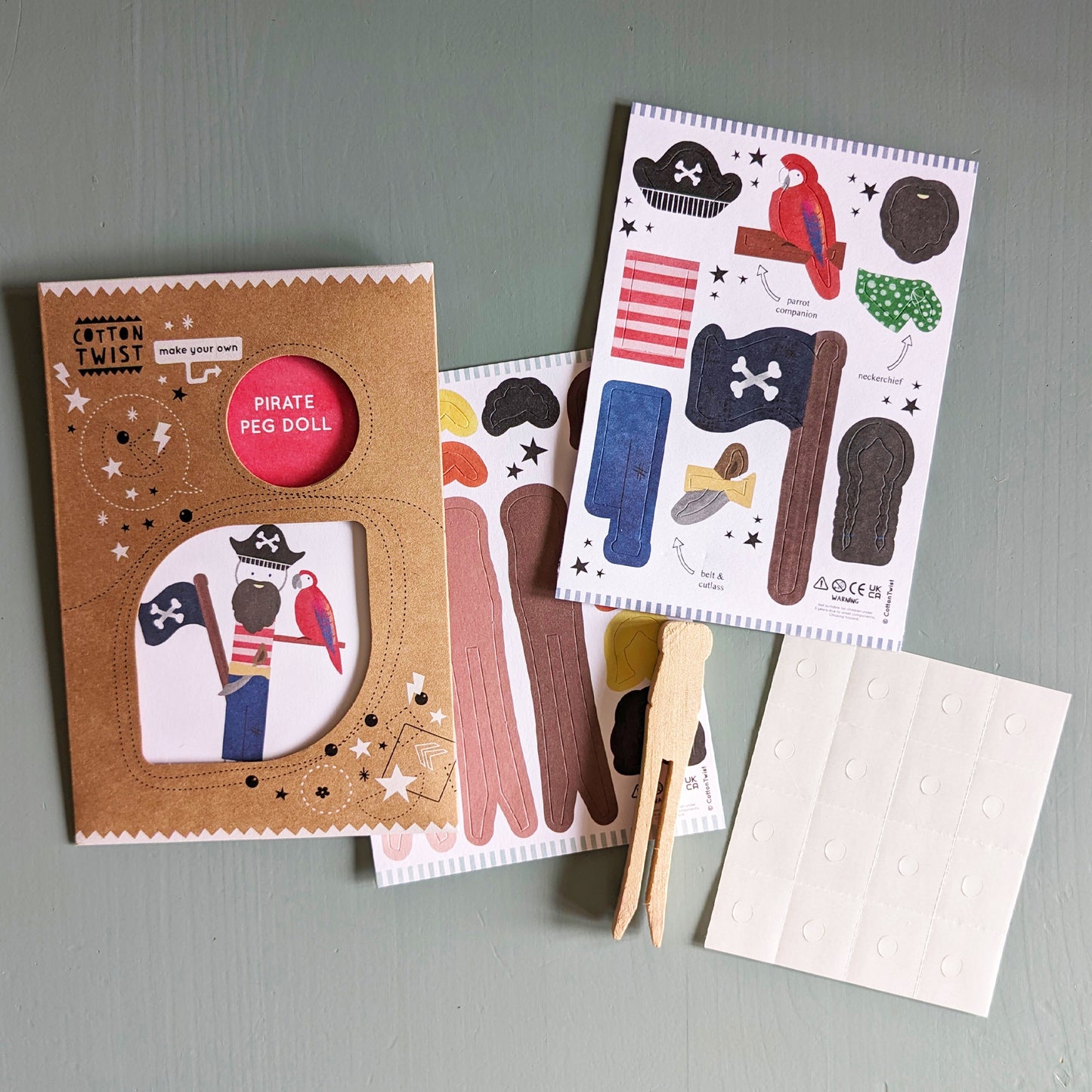 SALE Pirate Peg Doll Kit by Cotton Twist