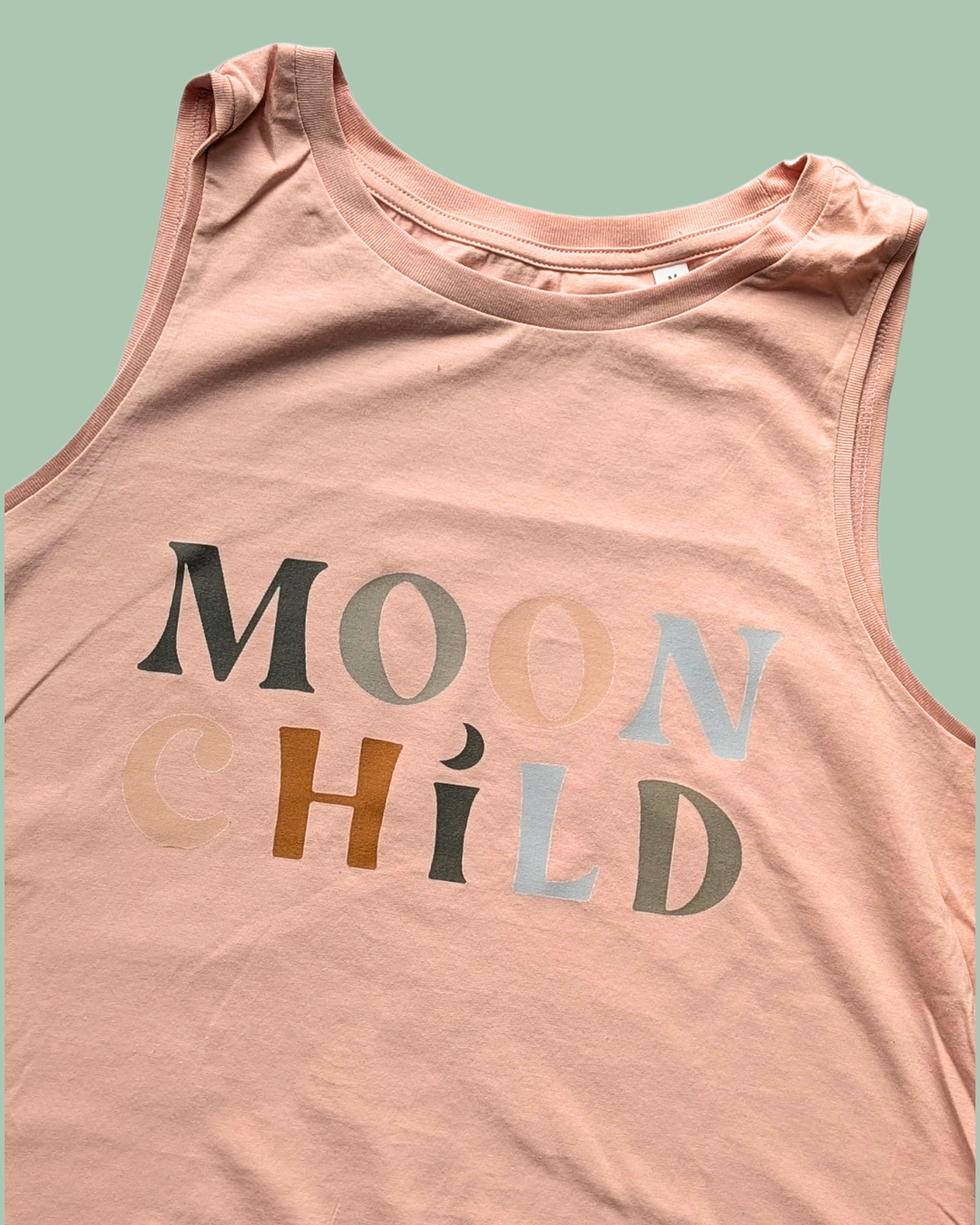 SALE Moon Child Coral Pink Vest - M