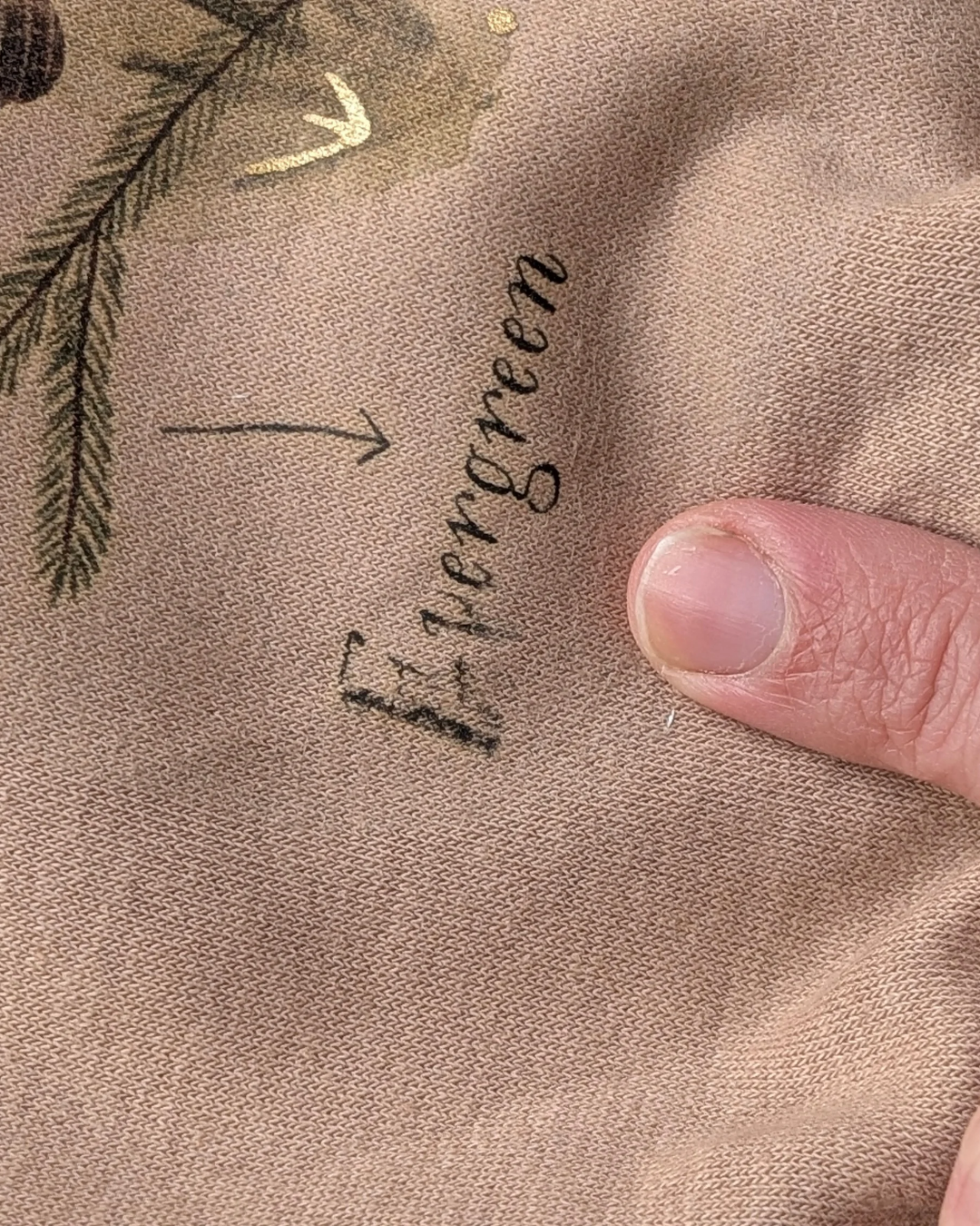 SALE Deer Design Nude Jumper 3-4 (faulty, see pics)