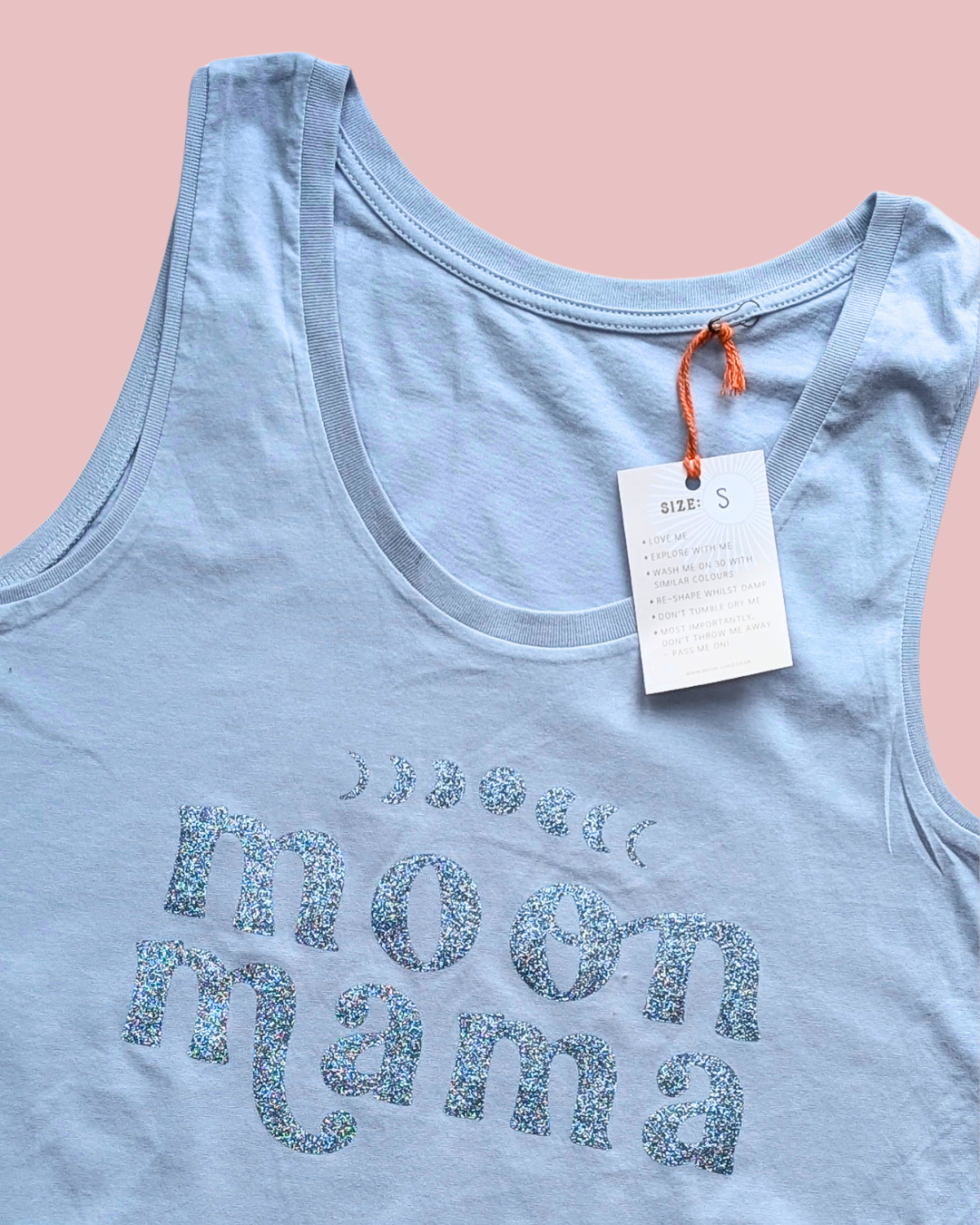 SALE Glitter Print Moon Mama Vest - S