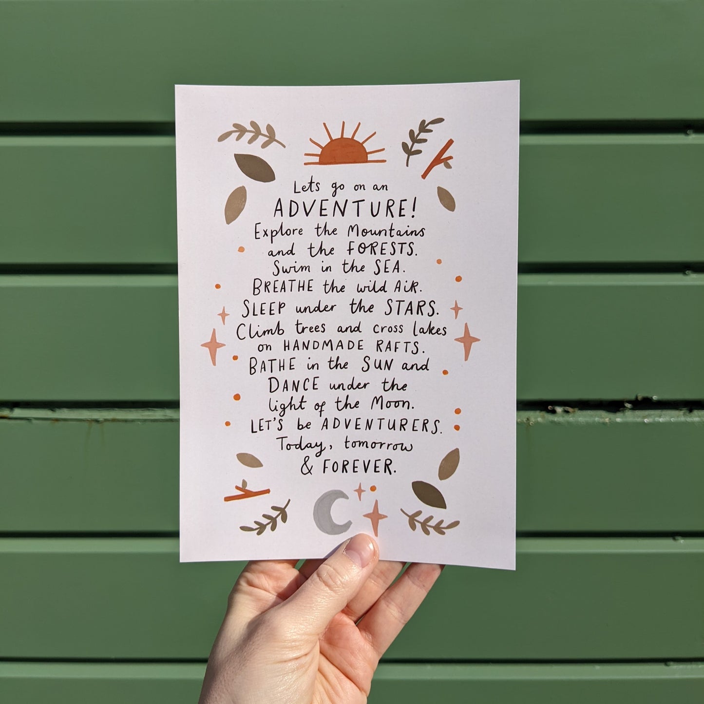 Adventure Mantra A5 Art Print