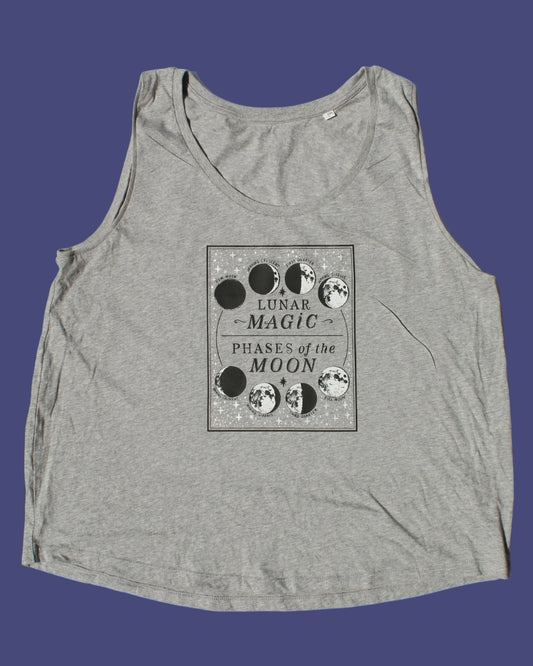HEATHER GREY MOON PHASE VEST - various sizes