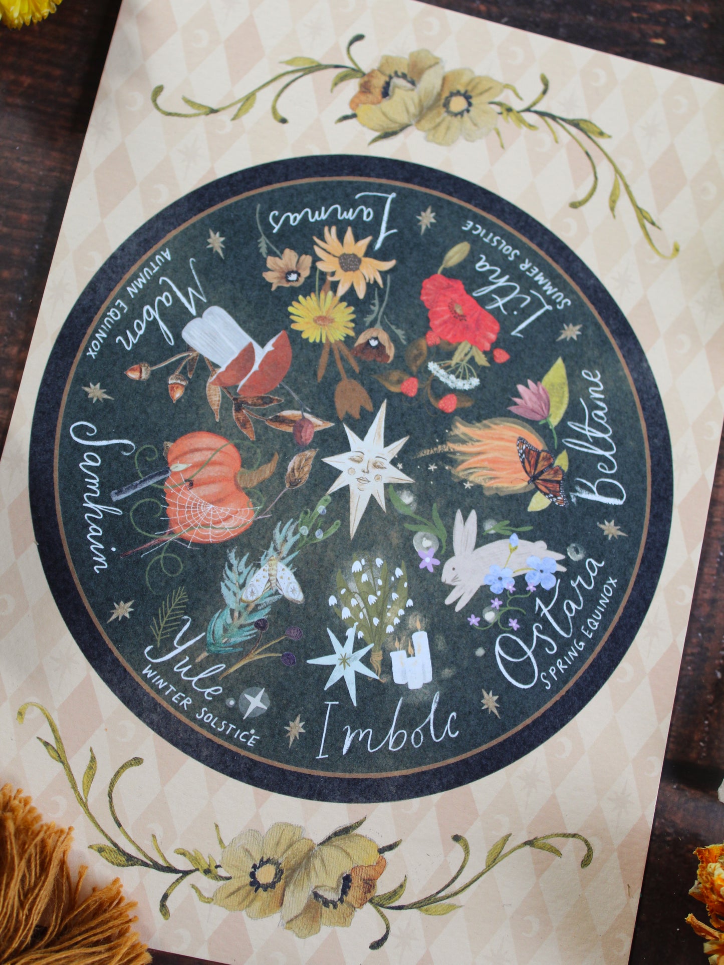 Wheel of the Year A5 Art Print