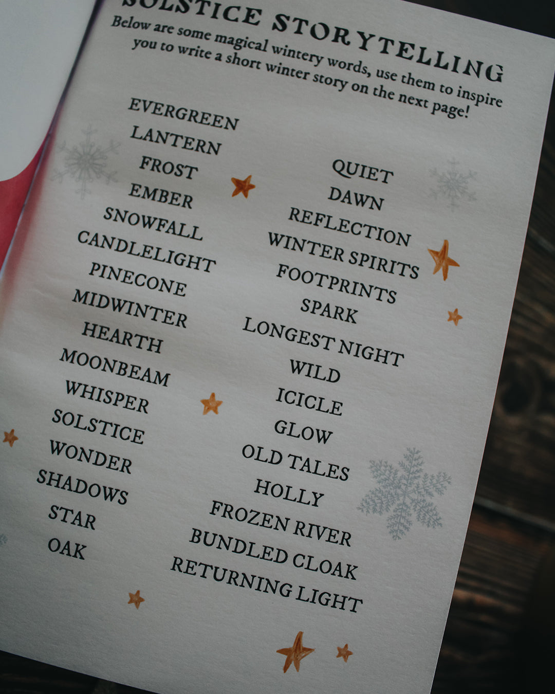 PRINTABLE Winter Solstice Wonders Activity Book