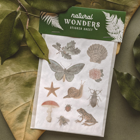 Natural Wonders A6 Sticker Sheet