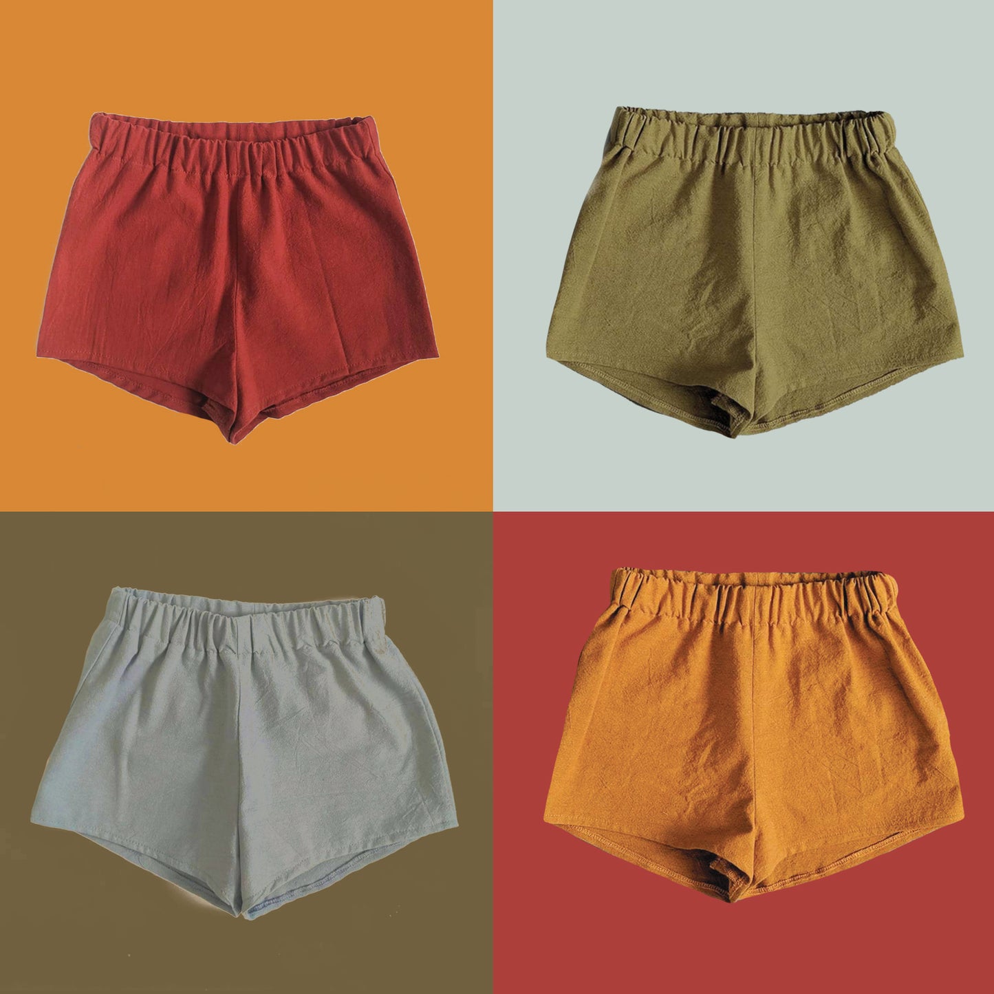 SALE COTTON WASHED KIDS SHORTS