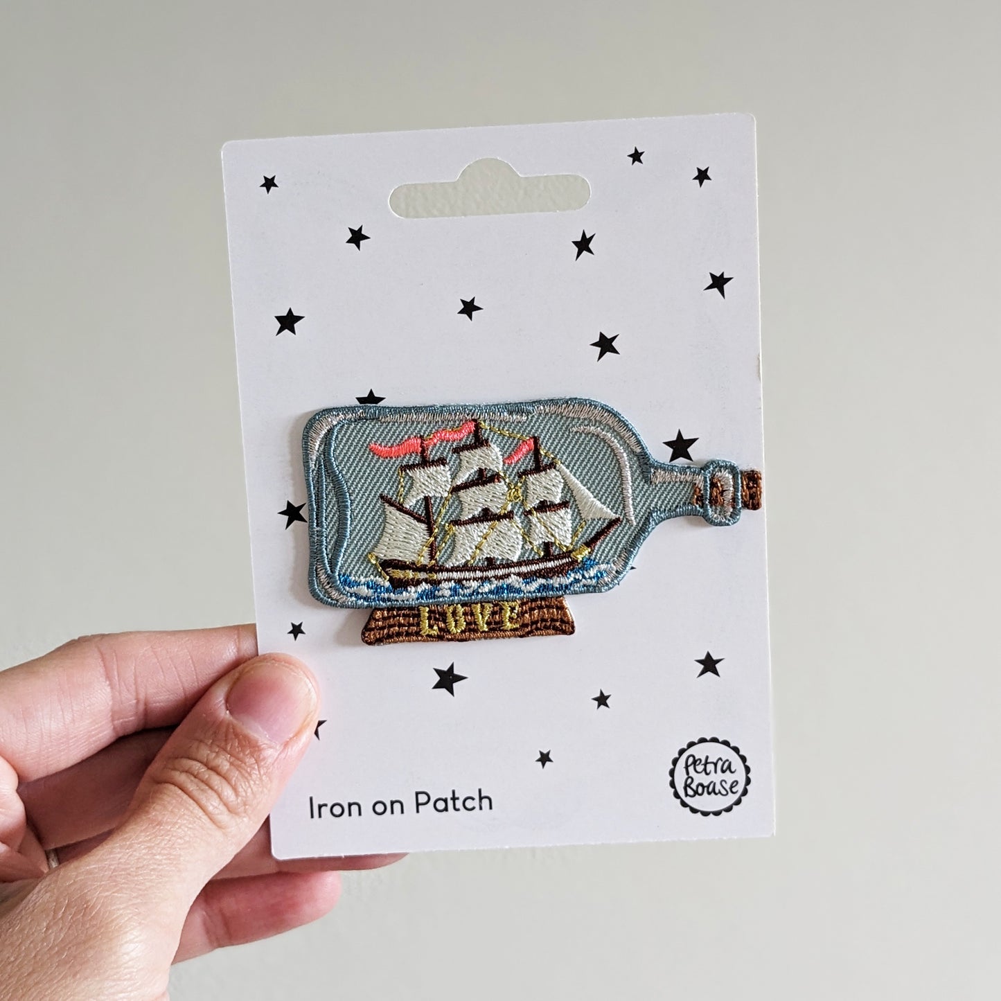 Ship In a Bottle Patch by Petra Boase