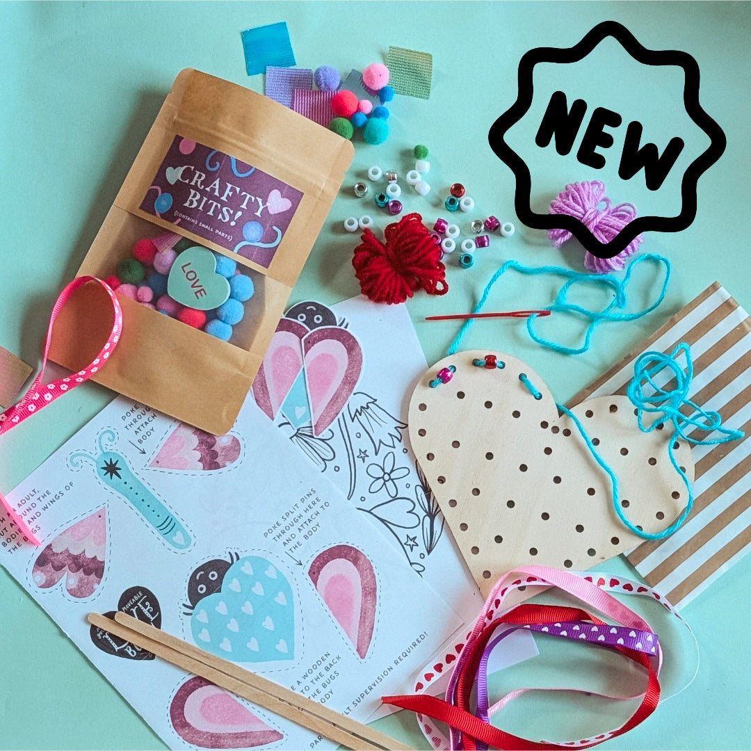 'Crafty & Curious' Valentine's Edition Craft Activity Box PRE-ORDER