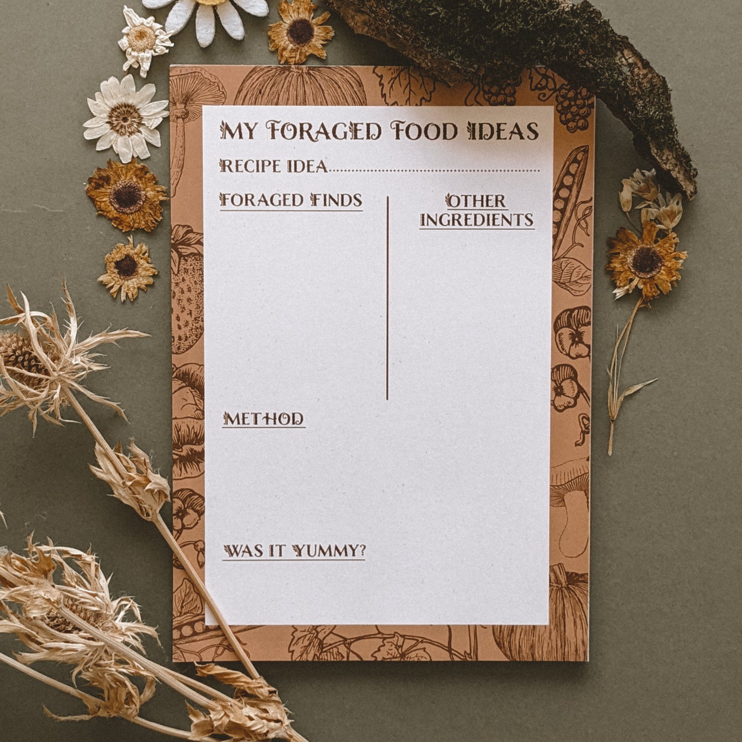 SALE Foraged Food Recipe Notebook