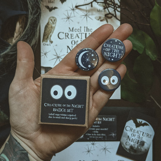 Creatures of the Night Badge Set