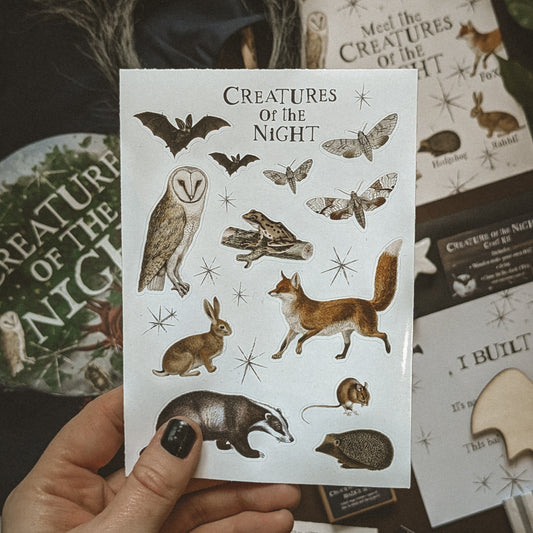 Creatures of the Night A6 Sticker Set